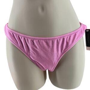 Victoria Secret Swim Bikini Bottom Small Cheeky Pink Shimmer Sparkle Shine Color